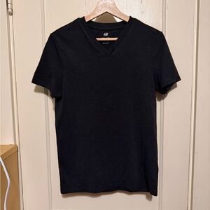 H&M Classic Black V-Neck Tee